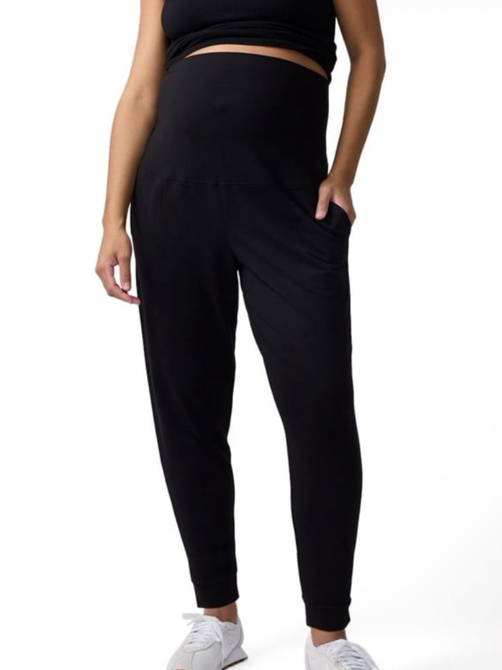 Ingrid & Isabel For Every Belly Women's Maternity Comfort Knit Jogger, Lg